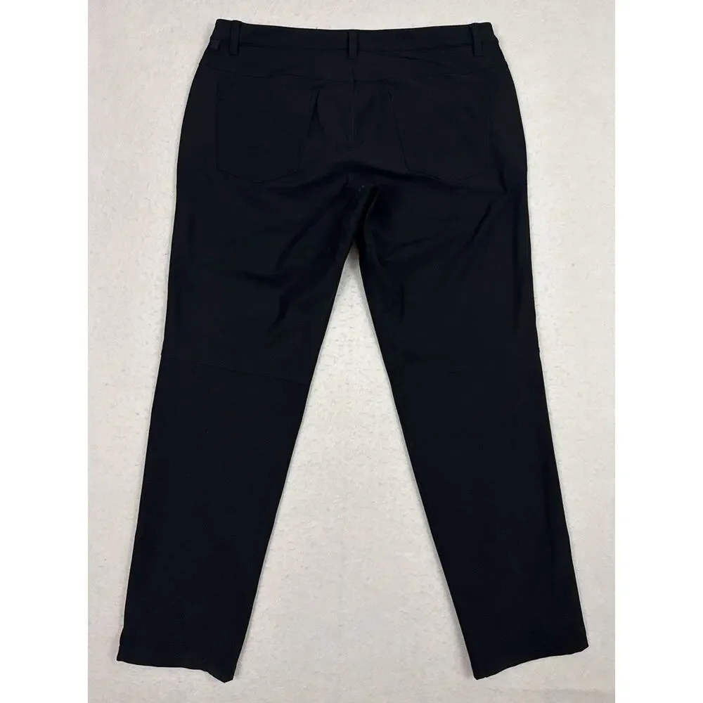 Lululemon ABC Pants Mens 34 Black Classic Fit 5 Pocket Warpstreme Office Golf